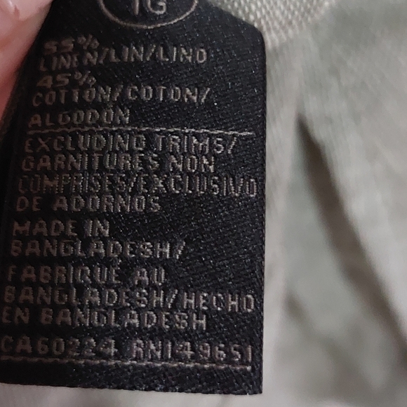 Joe's jeans  men linen blend botton down shirt nwt size XL - Picture 3 of 6